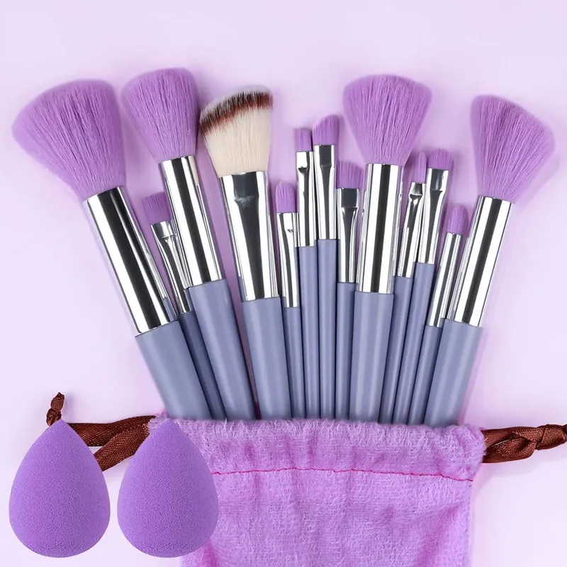 10/14 Stuks Make-Up Kwasten Set Oogschaduw Foundation Vrouwen Cosmetische Losse Poeder Blush Super Zachte Blending Make Up Borstel beauty Tool