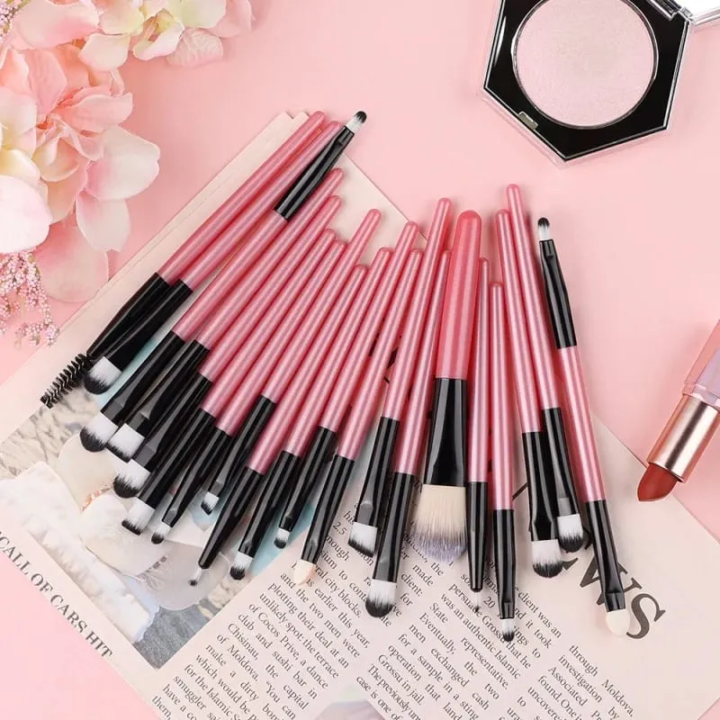 20Pcs Makeup Brush Set Eyeliner Blending Cheeks Eye Cosmetic Foundation Brushes Professional Complete Set for Face Eyeshadow — image 6
