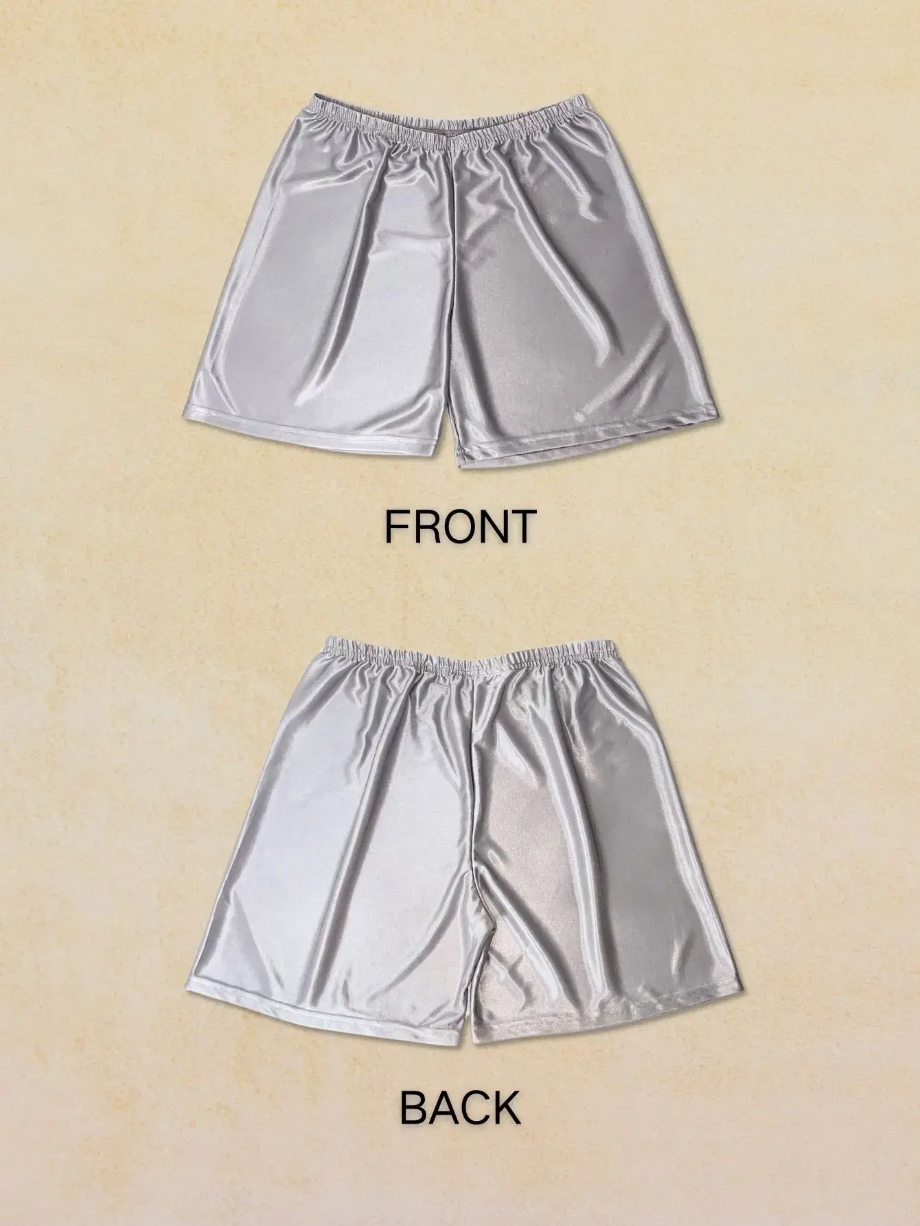 1Pc Semi Sheer Men Underwear Ice Silk Metallic Glossy Sleeper Pants Elastic Band Design Comfortable Casual Sexy Sleepwear Shorts