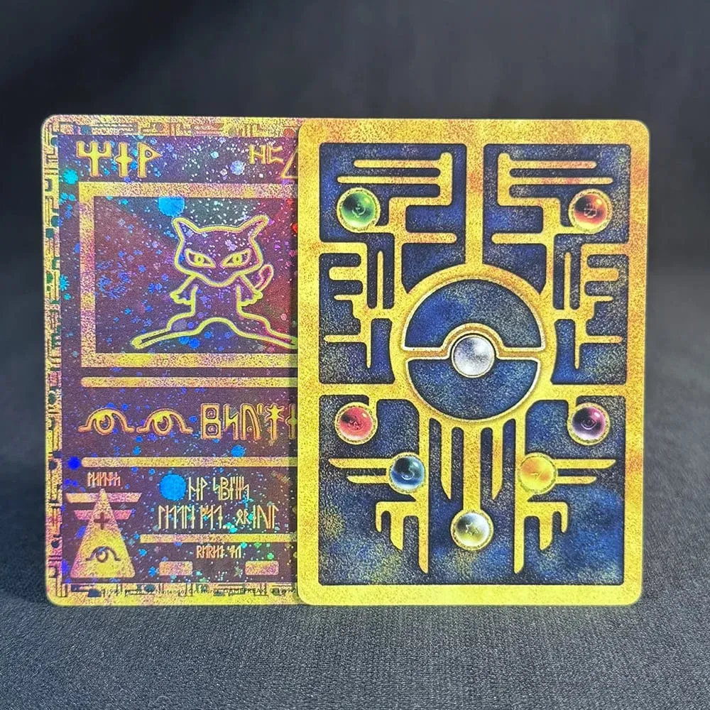 Κάρτα Proxy Card Mew Collection Ancient Times Διπλής όψης Έγχρωμο Mew Classic Limited Anime Κάρτες PKM Δώρο παιχνίδια — image 4