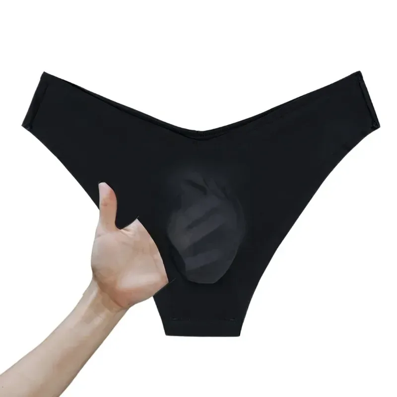1 Piece Men's Sexy Semi Sheer V-Waist High Cut Briefs - Ultra-Thin Cool Touch Lightweight Breathable Soft Casual Men Underwear — image 12