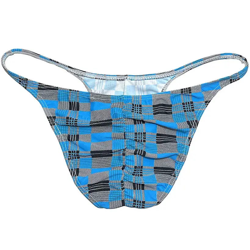 Men's Cheeky Briefs Underwear Pouch Male Ruched Bikini Swimwear Sexy Underpants High Elasticity, Low Waist, Floral Print sexy — image 2