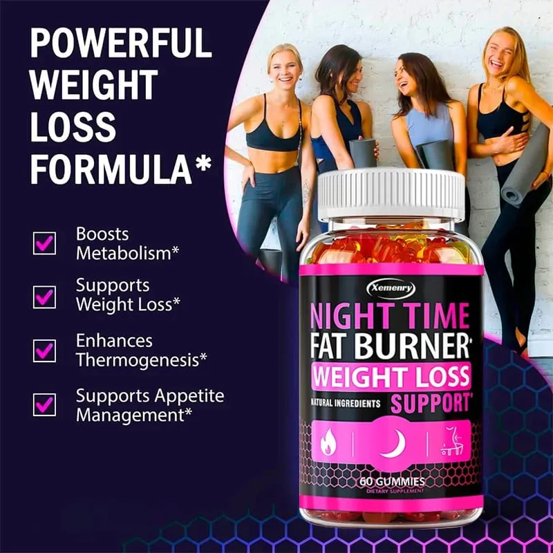 Nighttime Fat Burning Gummies - Fat Burning Metabolism Boosting Healthy Weight Management — image 5