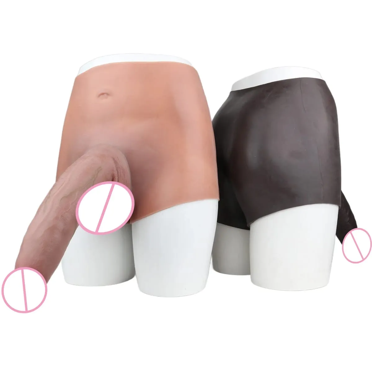 2 Colors Huge Hollow Dildo Pants High Waist Strap-On Penis Extender насадка на член For Men Delay Ejaculation Ultra Dildo