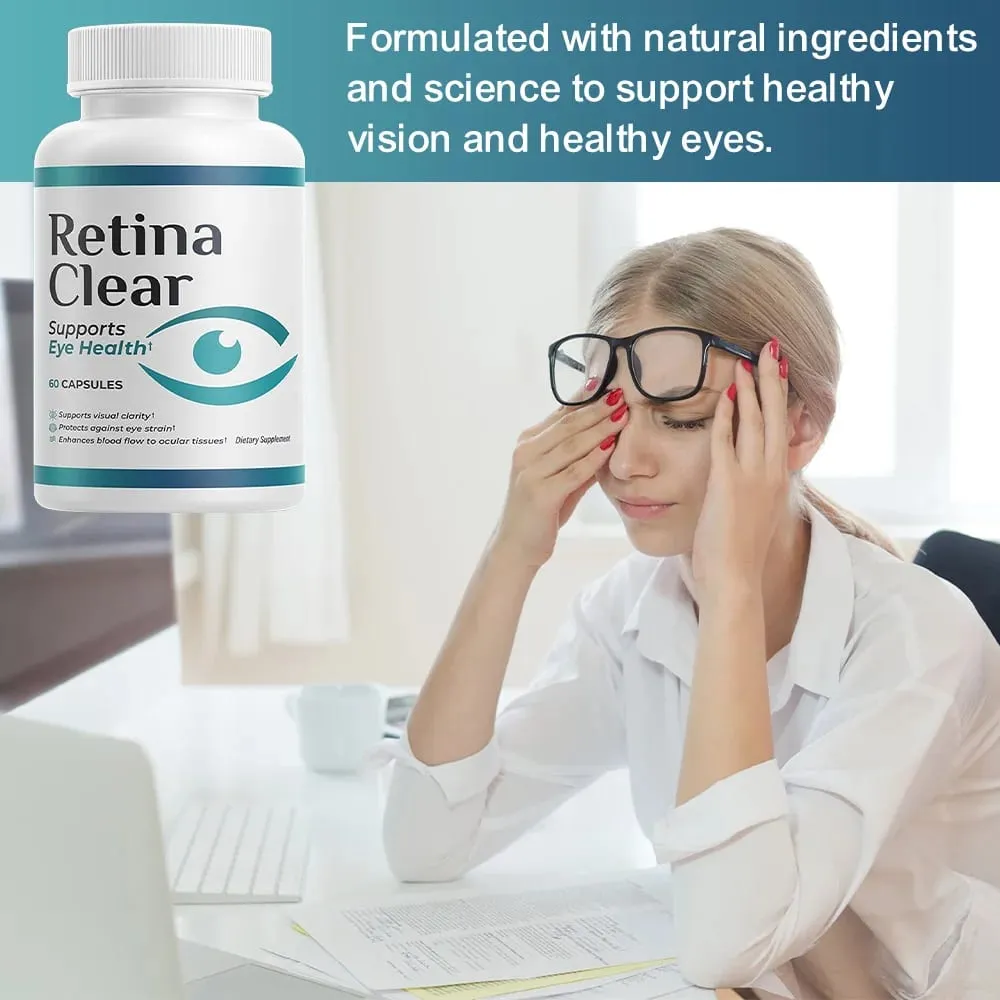 Vision Support Supplement – with Lutein Zeaxanthin Quercetin Vitamin A Zinc & Bilberry – Supports Visual Clarity Focus 60 Capsules