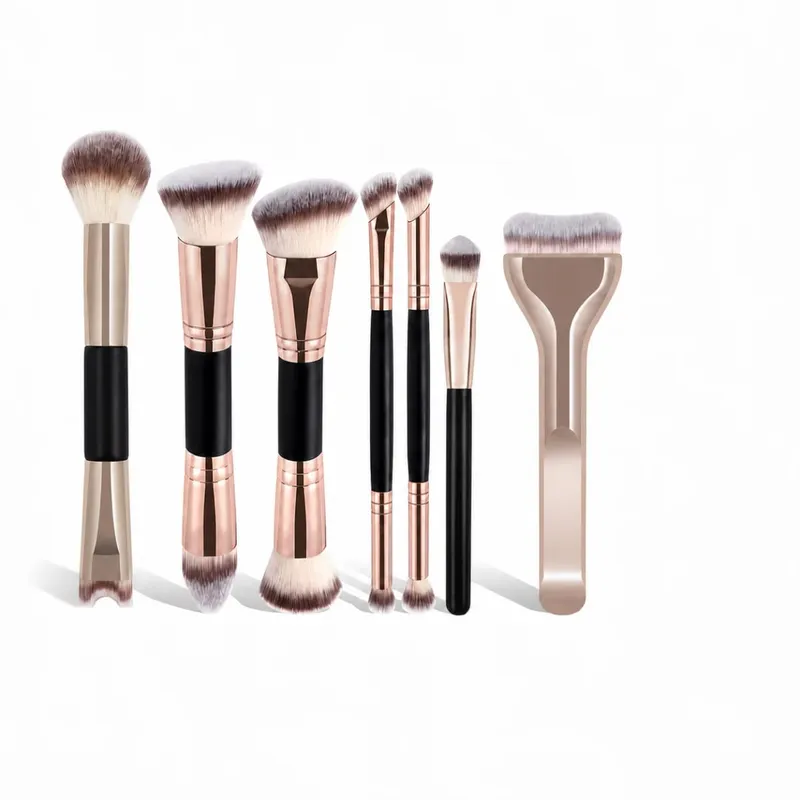 7-delige professionele make-upborstelset Foundation Brush Poederkwast Oogschaduwborstel Blending Brush Tool Zacht voor reizen