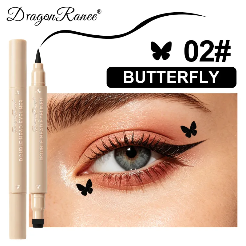 2-σε-1 διπλό άκρο Stamp Seal Eyeliner Γρήγορο Στέγνωμα Αδιάβροχο και Αδιάβροχο, Αδιάβροχο και Αδιάβροχο Δεν είναι εύκολο να μουτζουρώσετε Πολύχρωμο Μακιγιάζ Ματιών — image 13