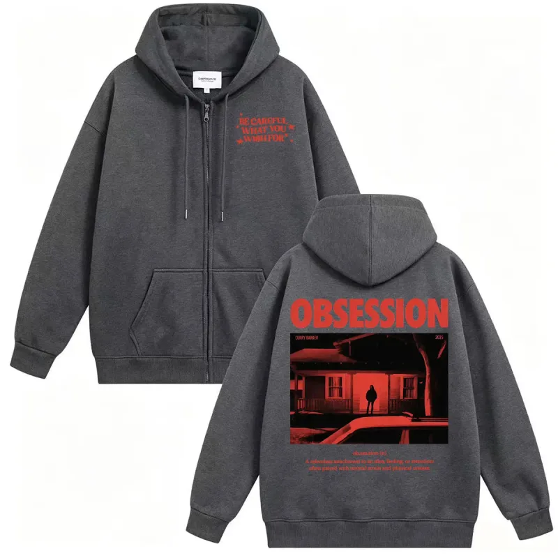 2026ภาพยนตร์Obsessionเสื้อกันหนาวเสื้อแจ็คเก็ตOne Wish Willowระวังสิ่งที่คุณWishสำหรับEyeผู้ชายแฟชั่นRetro zip Up Hoodies