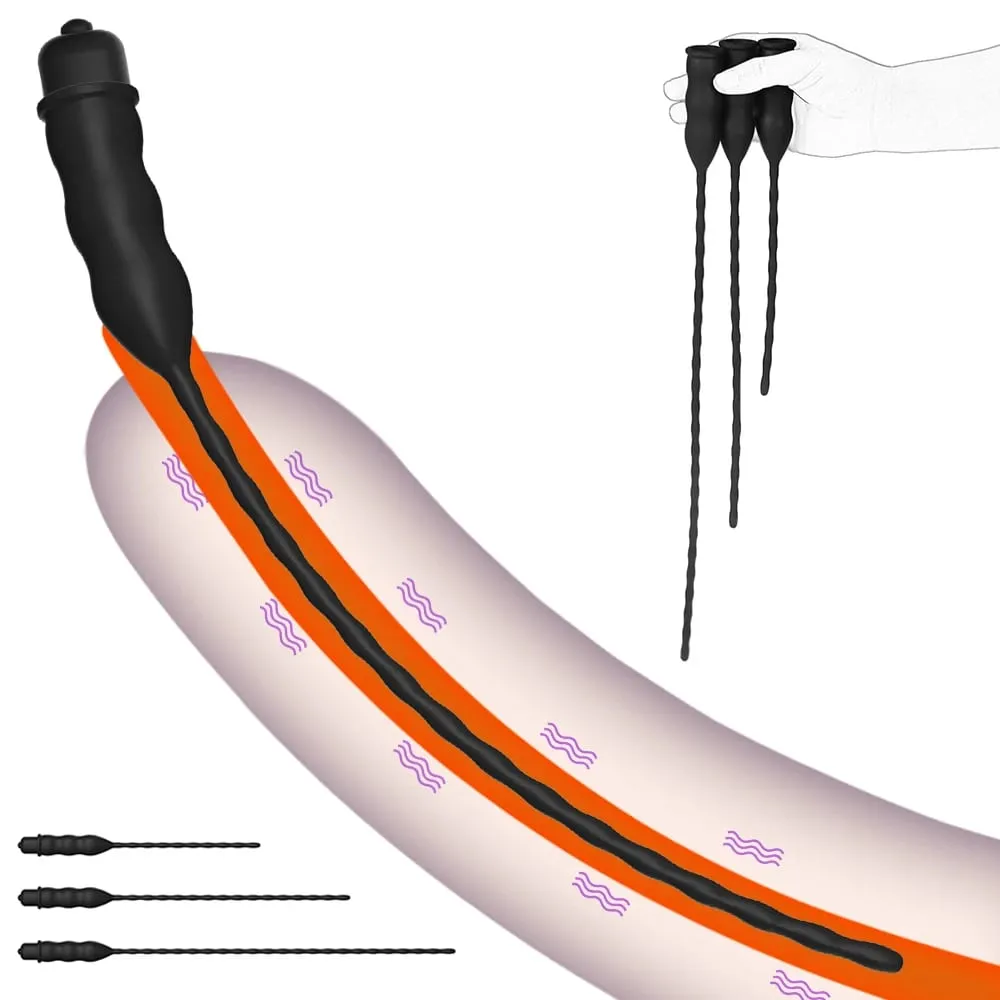 Szilikon Horse Eye Stick péniszdugó Húgycső gyöngyök Húgycső stimulátor Hangos húgycső Maszturbáció Climax Szexjátékok férfiaknak
