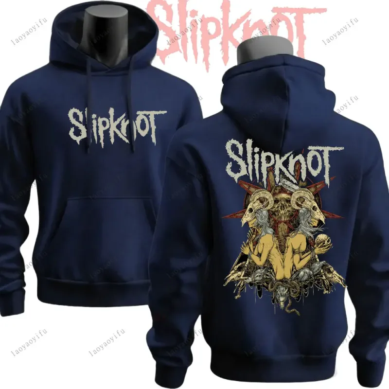 الرجال نمط جديد S-Slipknots الموسيقى شعار المعادن روك باند النساء الرجال هوديي بلوزات الجدة الاتجاه الملابس هودي البلوفرات الشتوية