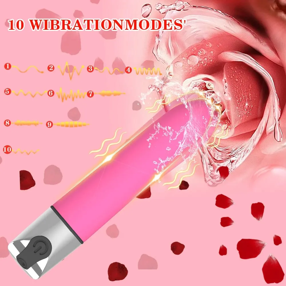Powerful G Spot Mini Bullet Vibration Vibrator Vagina Clitoris Stimulator Dildo Rechargeable Masturbator Adult Sex Toy for Women — image 2