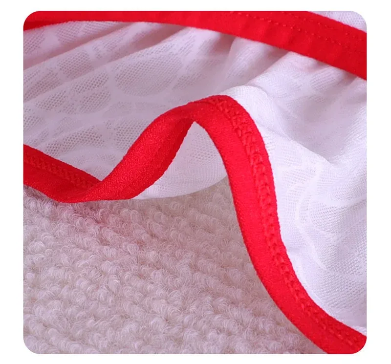 3PCS Lace Convex Briefs Men's Briefs Transparent Sexy Low Waist Mesh Quick-drying Solid Color Breathable Men Underwear