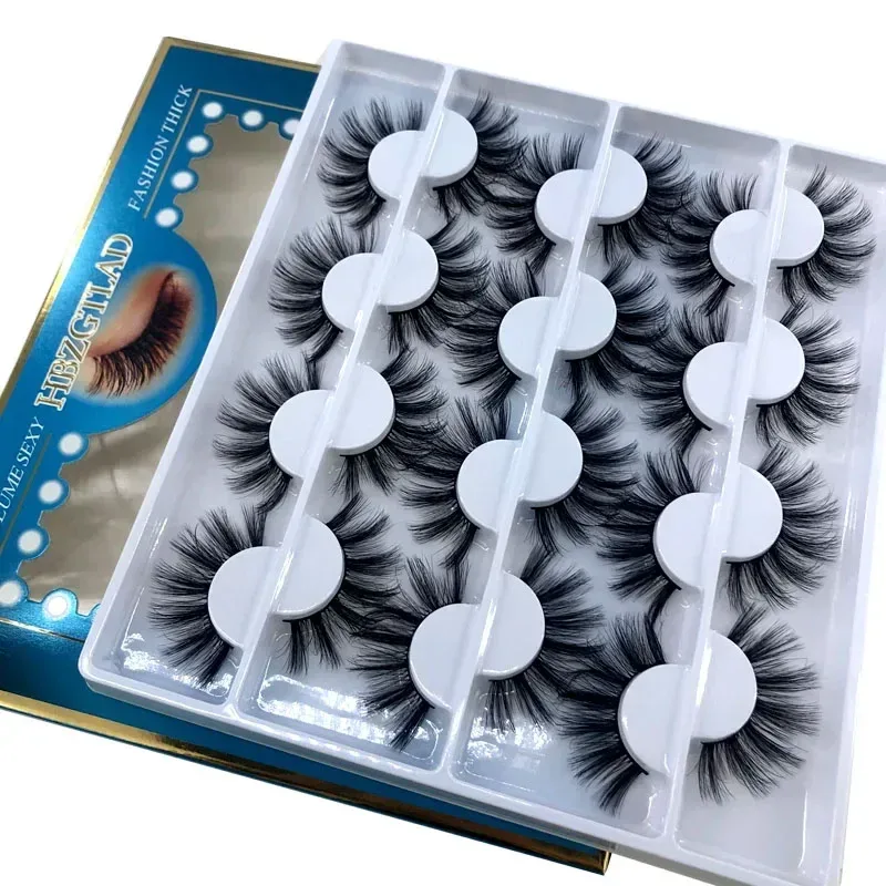 12 זוגות של Multipack 3D מינק ריסים מלאכותיים בעבודת יד, כלי איפור עיניים טבעי רך ונימוח — image 16