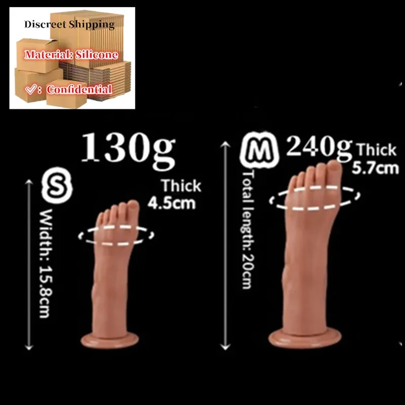 Huge Feet Style Anal Plug Big Silicone Ass ButtPlug Deep Masturbator Dildo Dilator Stimulator Anal Dildo Adult Sex Toy For Women