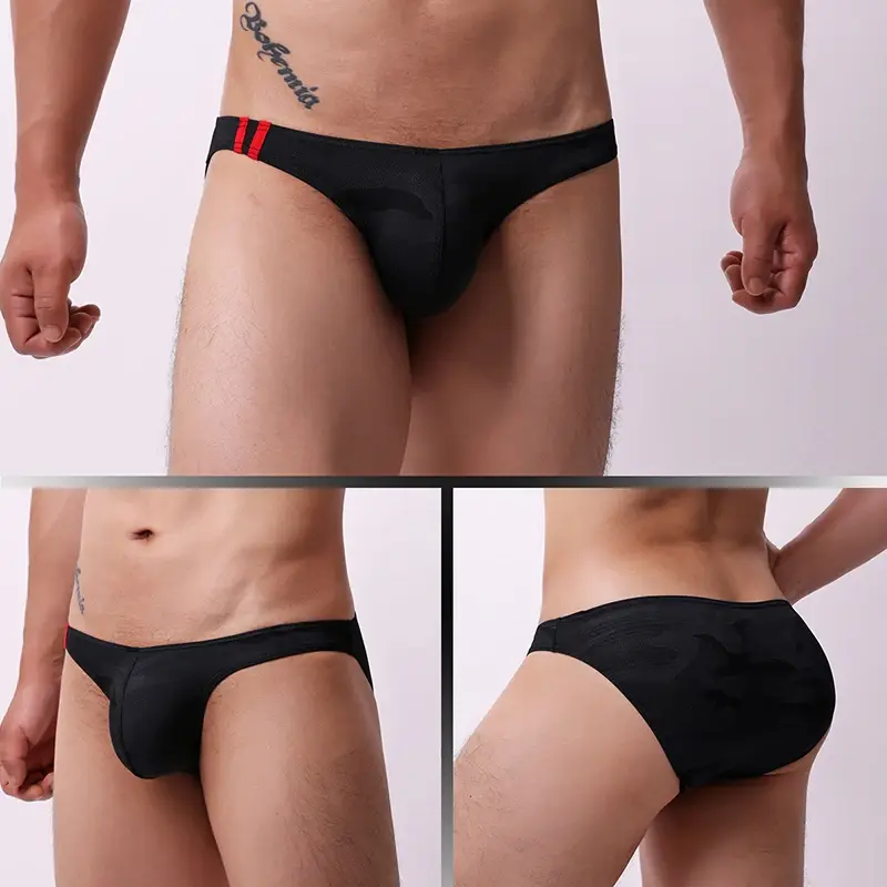 Men's Underwear Breathable Panties Fashion Printed Underpants Low Waist Lingerie Briefs — image 5