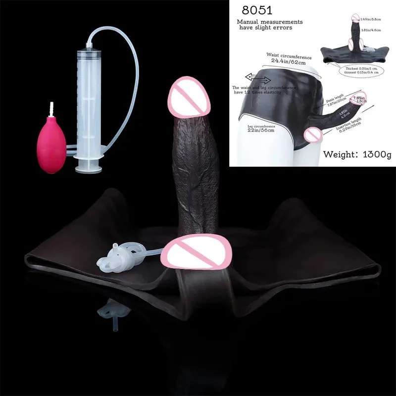 Tapón Anal de silicona, consolador para chorros, bragas con músculos abdominales, pene sólido, masturbador Anal vaginal, juguete sexual para mujer — image 10