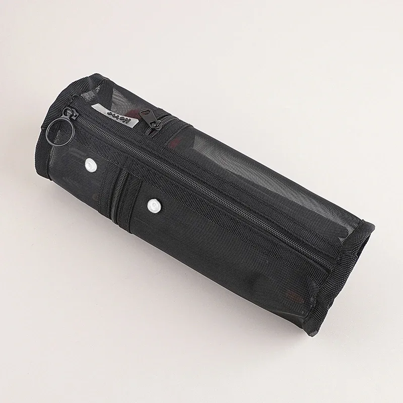 Tempat Kuas Rias Penggunaan Ganda Jaring Tas Kosmetik Travel Organizer Kuas Pena Tabung Kontainer Kantong Stand-Up Alat Kosmetik