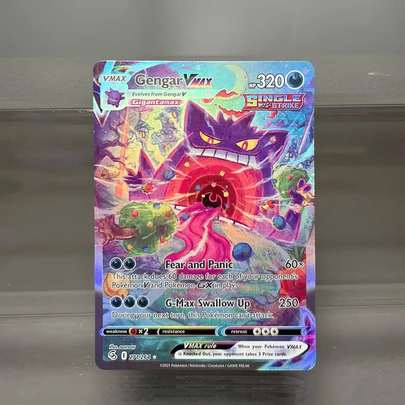 Foil PKM Single Cards Pikachu Charizard EX Bubble Mew Game Rare Collection Κάρτες PTCG Rainbow Proxy — image 2