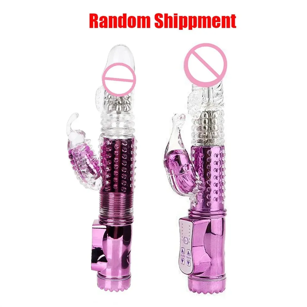 Automatic Stretch Rotate Vibrators For Women Clitoris Stimulator Vaginal Anal Plug Fake Dildos Female Masturbator Sex Toys Adult