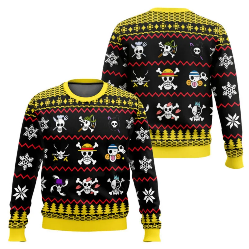 Fantasi gergaji mesin Natal Karnaval Sweter Uniseks Sweter Santa Klaus Sweter 3D Pakaian Premium Musim Gugur dan Musim Dingin