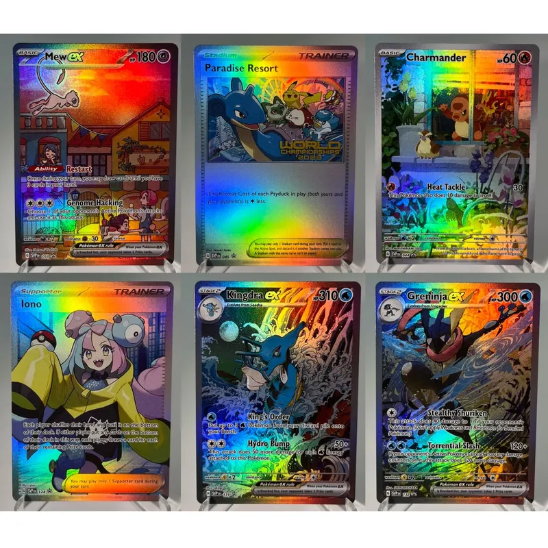 Prismatic Evolutions PKM Cards PTCG5-A GX Rainbow Umbreon Sylveon Leafeon ex Rare Collection Battle Toys Δώρα για χόμπι — image 6