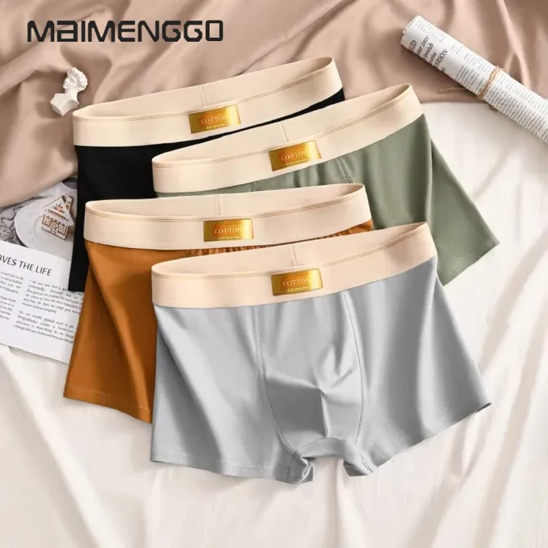 Intimo da uomo Boxer in cotone Pantaloncini Hombre Mutandine Uomo Mutande traspiranti Sport sexy Comfort Boxer maschili Taglia grande L-7XL — image 2