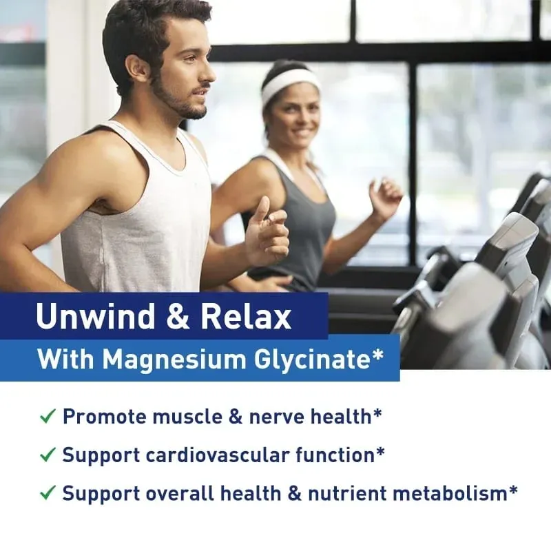 Magnesium Glycinate - Mendukung Kesehatan Saraf Jantung dan Otot Membantu Mengatasi Stres Kualitas Tidur Mendukung Pemulihan Otot — image 4