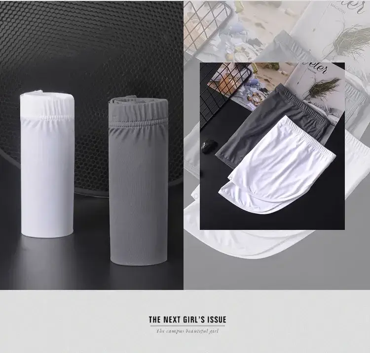Men's Ice Silk Boxer Shorts Low Waist Breathable Underwear with Detachable Inner Lining Moisture Wicking Summer Panties — image 10