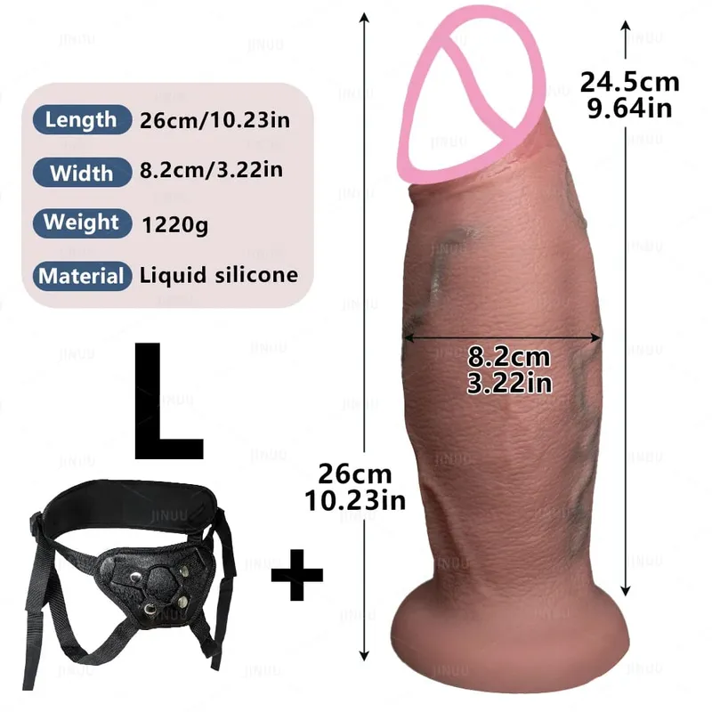 Enorme consolador realista fantasía pene largo Miembro grande ventosa consoladores para mujeres consolador Anal gigante juguetes sexuales para Mujeres Hombres Gay — image 9