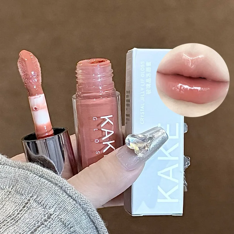 Καθρέφτης Liquid Lipstick Ενυδατικό Jelly Brown Water Light Lip Glaze Sexy Lip Gloss μακράς διαρκείας Nude Lip Tint Καλλυντικά Μακιγιάζ