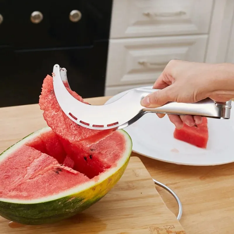 Stainless Steel Windmill Watermelon Cutter Artifact Salad Fruit Slicer Cutter Tool Watermelon Digger Kitchen Accessories Gadgets