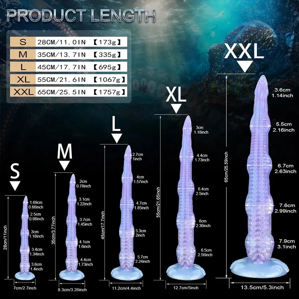 65cm Long Butt Plug With Suction Cup S M L XL XXL Fantasy Octopus Leg Dildo Anal Beads 5 Sizes Sex Toys For Women Man
