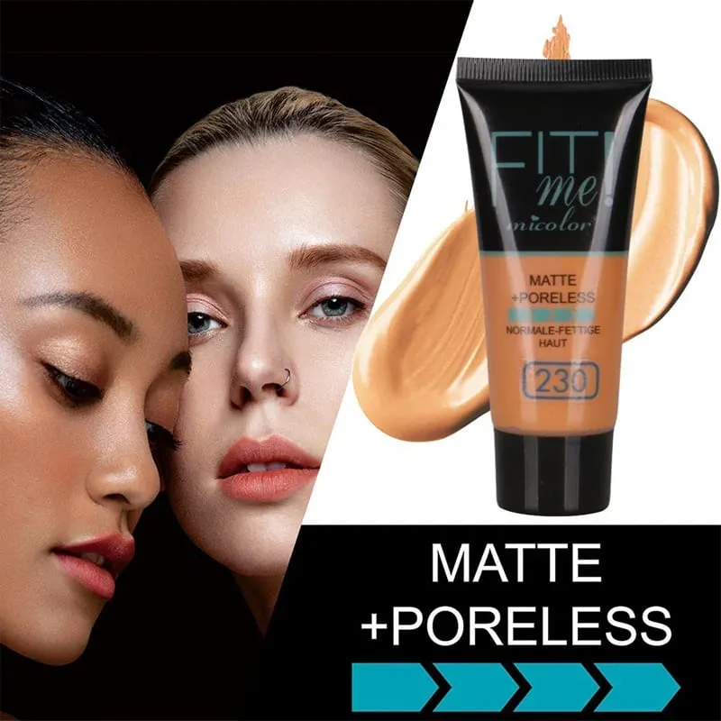 Micolor Fit Me 2 IN 1 Poreless Powder & Liquid Foundation Full Coverage Liquid Concealer Scars Dark Circles Acne Cosmetic Set — image 2