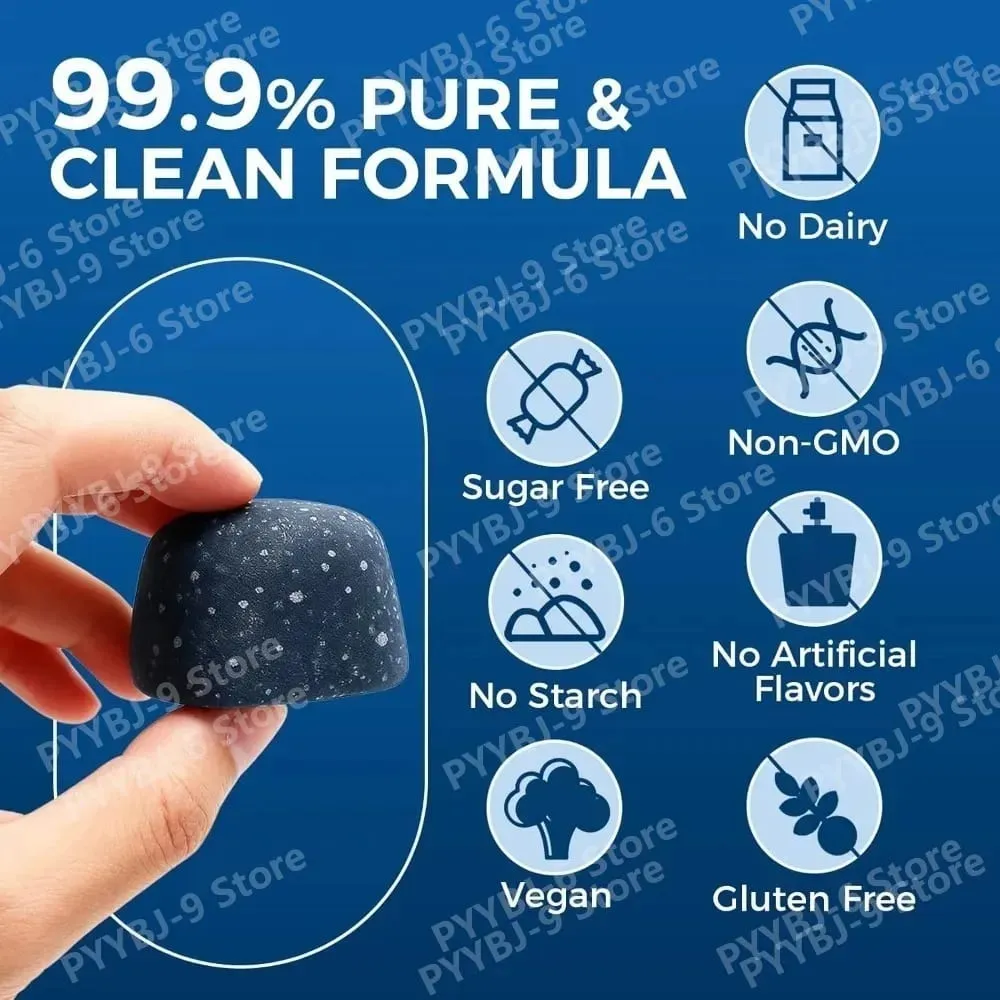 Συμπλήρωμα Methylene Blue Gummies 30/60 τμχ Focus Energy Support Vegan μη ΓΤΟ χωρίς γλουτένη καθημερινά μασήματα διατροφής για ενήλικες — image 3