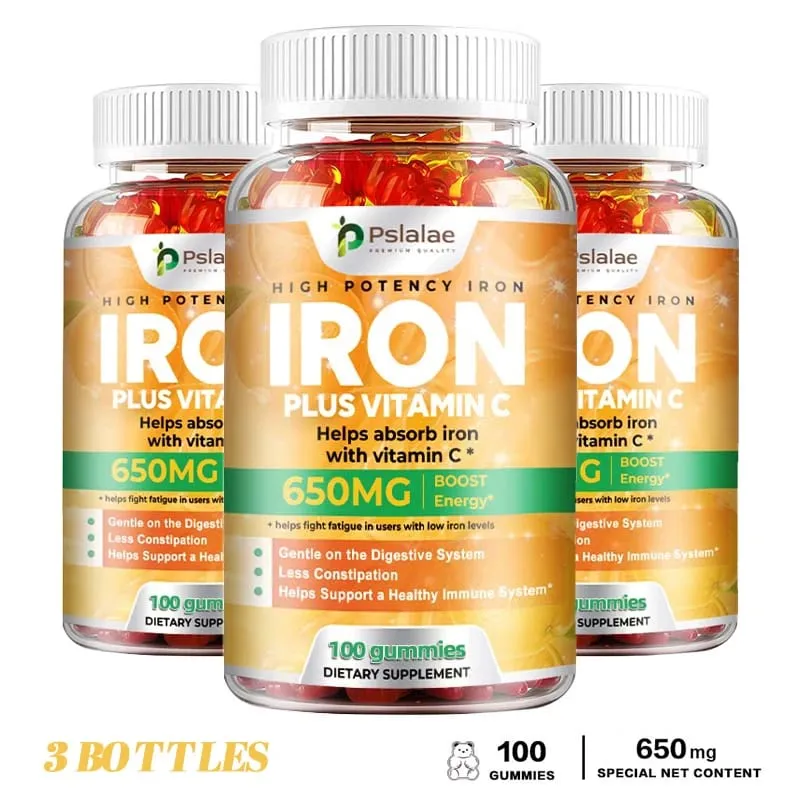 Iron Gummies 650 Mg - Promotes Red Blood Cell Production Relieves Fatigue Gently Absorbs Iron and Improves Energy — image 8