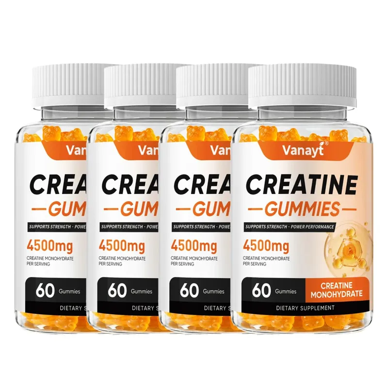 Creatine Monohydrate Gummies 4500mg - Boost Energy Build Muscle Mass and Improve Athletic Performance