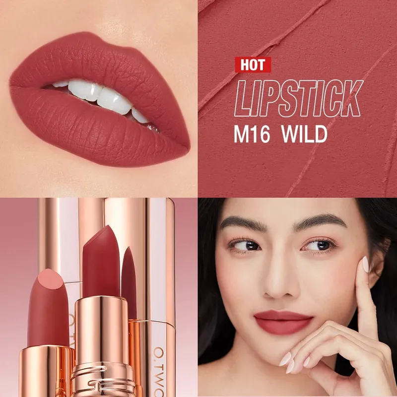 O.TWO.O 9 τμχ Full Makeup Face Setting Powder Primer Base Mascara Eyeliner Pen Eyebrow Tint Lipstick Eyeshadow Make-up για γυναίκες