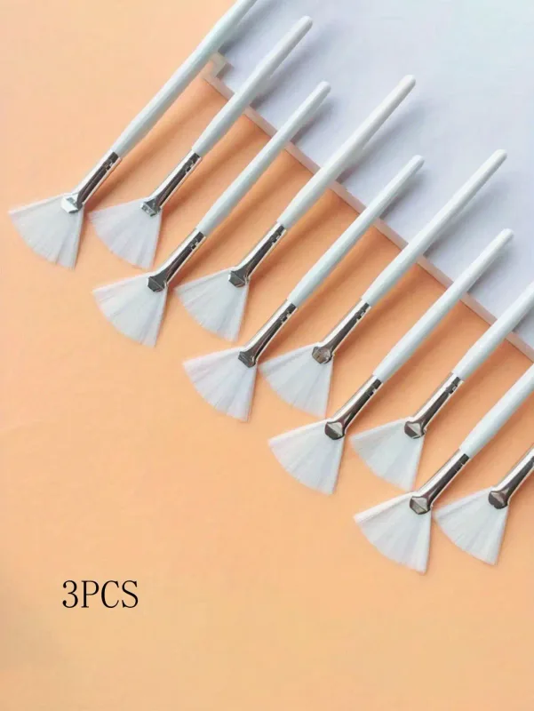 1/3pcs Fan Shape Foundation Makeup Brushes Multifunctional Facial Mask Brush Essential Oil Women Beauty Makeup Tools Brush