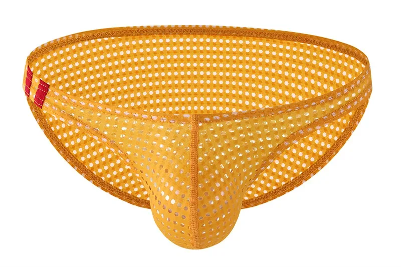 Calzoncillos para hombre, ropa interior con agujeros transpirables de verano, ropa interior convexa en U, ropa interior fina de cintura baja para hombre, Calzoncillos antideslizantes