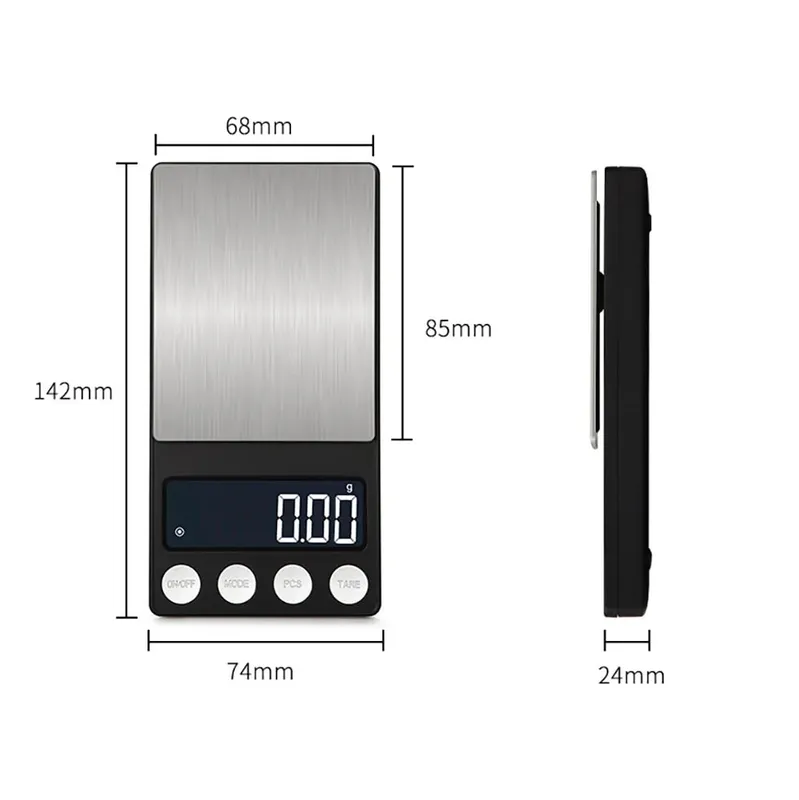 Ψηφιακή Μίνι Ζυγαριά Τσέπης Precision 0,01g LCD Κοσμήματα Χρυσά Αξεσουάρ Διαμαντιών Gram Balance Ζυγαριά βάρους για κουζίνα 1000g — image 3