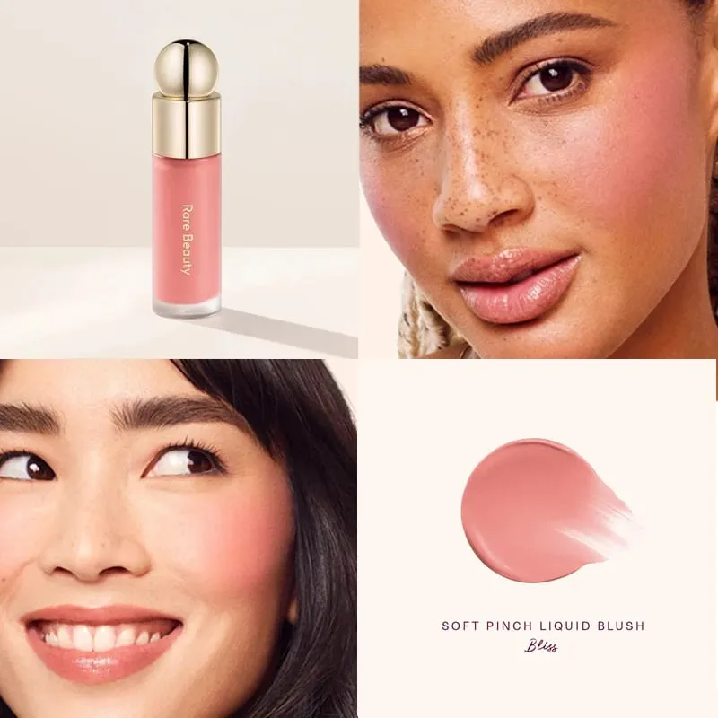 Rare Beauty Liquid Blush Μεταξένιο και Γλιστρά στην Ομαλή Φύση Μεγάλης διάρκειας Πλούτο Happy Hope Delight Stained Lipstick Gloss Μακιγιάζ