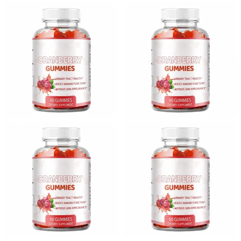 Áfonya-gumik a húgyutak egészségének támogatására C-vitaminnal 40 Mg és E-vitaminnal 2,7 Mg 60 Gummies