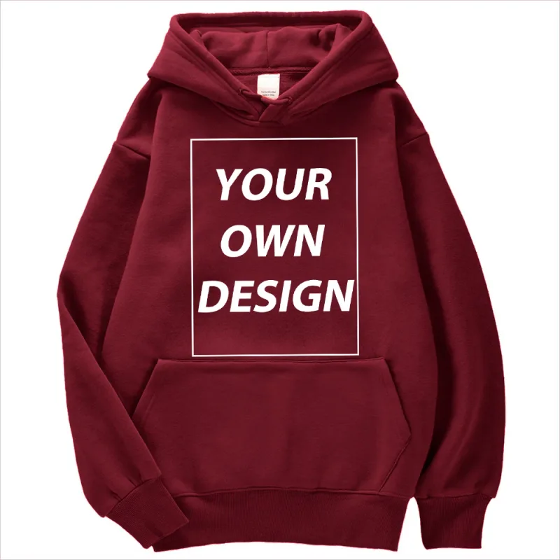 ที่กำหนดเอง DIY พิมพ์ผู้ชายผู้หญิงฤดูใบไม้ร่วงฤดูหนาว Hoodies Casual CLASSIC Pullovers ง่าย Comfy Streetwear นุ่มกีฬาเสื้อผ้า