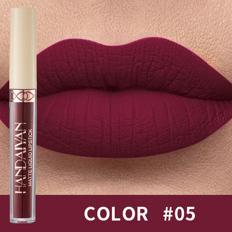 Αδιάβροχο Nude Matte Liquid Lipstick Αντικολλητικό Cup Lip Tint Μακιγιάζ Matte Red Lip Gloss Cosmetics Κραγιόν μακράς διαρκείας Make Up — image 7