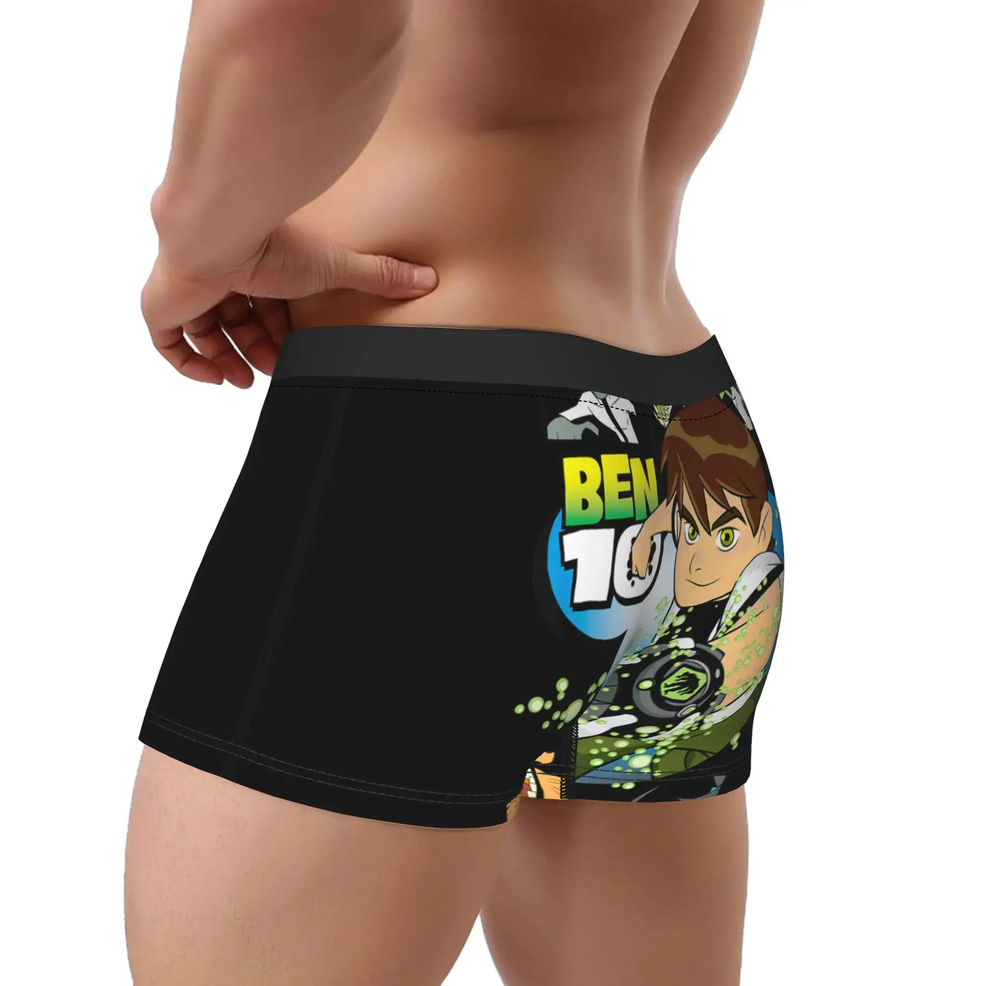 Ben 10 Aliens Underwear Classic Panties Customs Shorts Briefs For Men 3D Pouch Plus Size Trunk — image 3