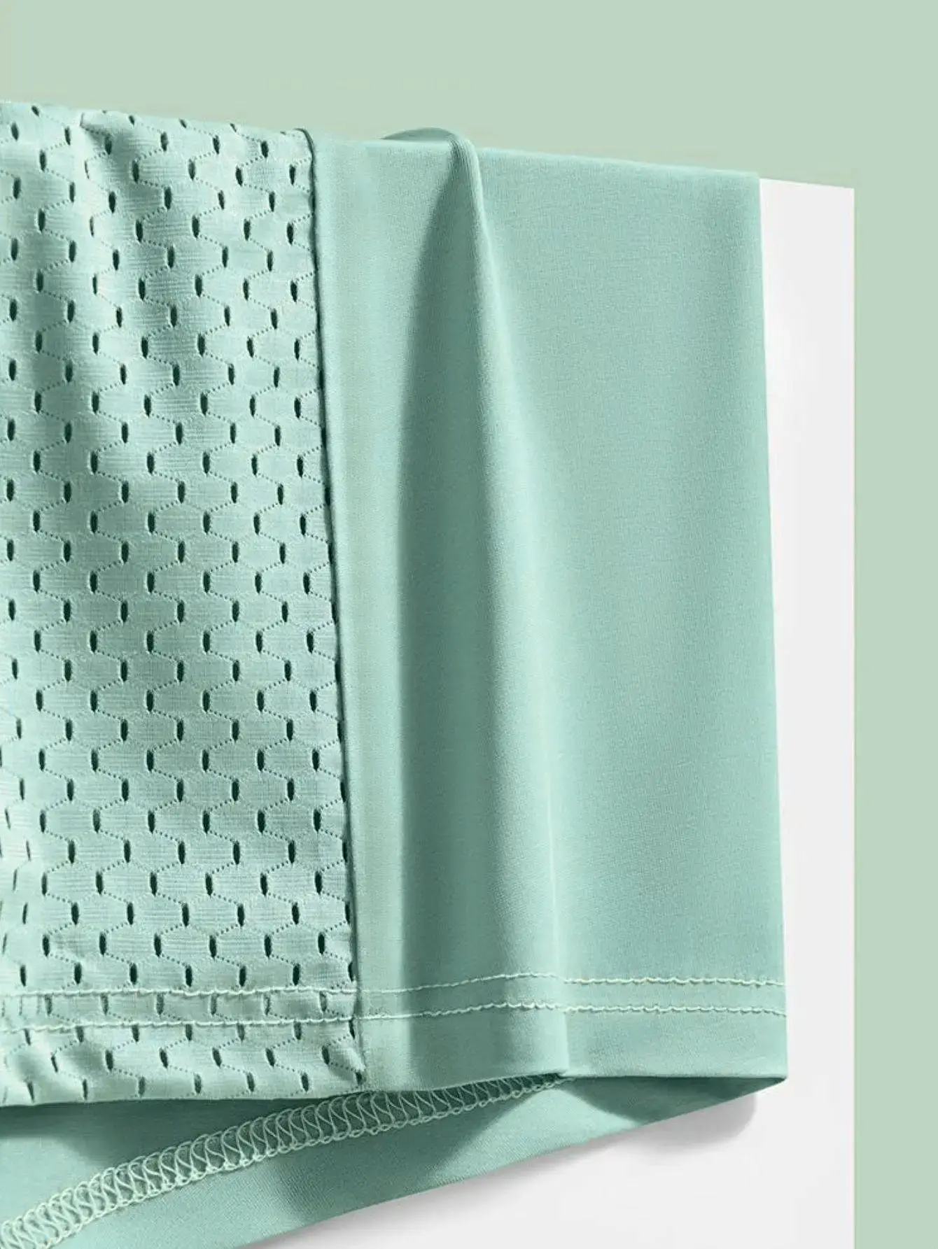 1pc Sexy Mesh Fabric Men's Underwear Cool Ultra-Soft Breathable Boxer Briefs Fashion All-Day Comfort Casual Daily Men Underwear