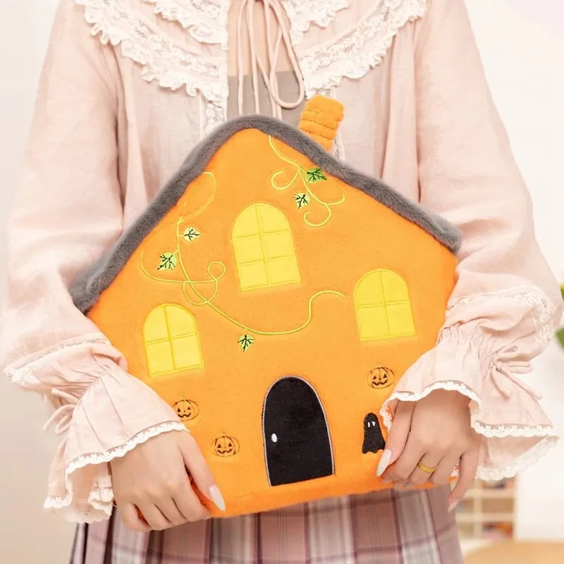 Νέο Creative Halloween Ghost Plushie Soft Toy Pumpkin House Μαξιλάρι βελούδινο Αστείο τρομακτικό διακοσμητικό μαξιλάρι για πάρτι για το σπίτι — image 7