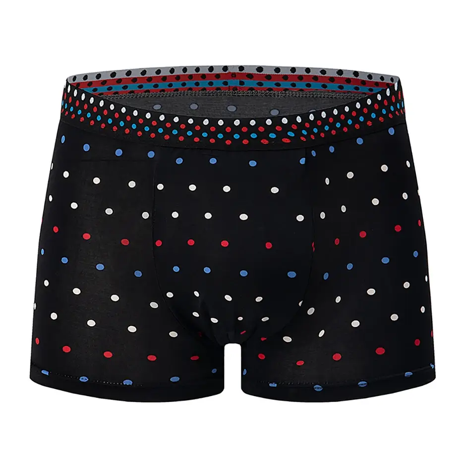 4/5 peça masculino colorido estampado moda casual boxer shorts solto e confortável roupa interior de grandes dimensões shorts de cintura elástica