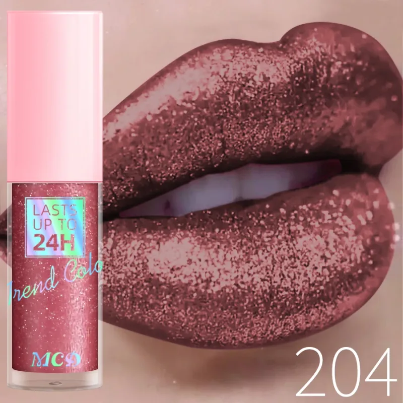 18 Colors Diamonds Glitter Lip Gloss Long Lasting Waterproof Liquid Lipstick Pearl Shining Lip Color Sparking Lip Makeup Women — image 9