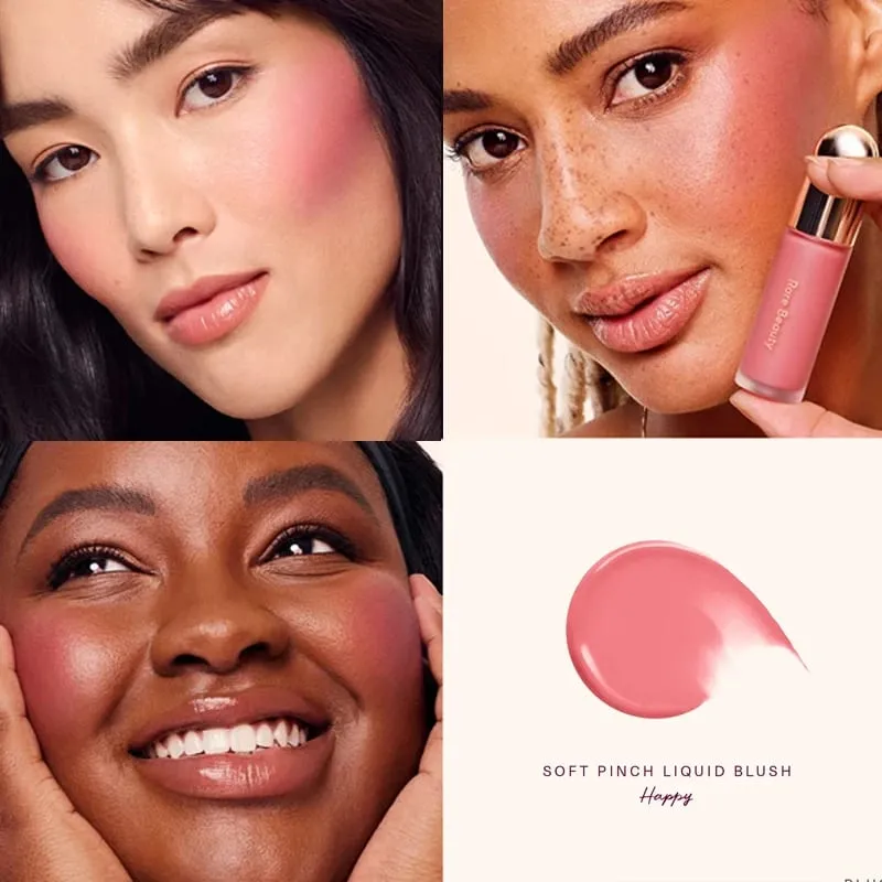 Rare Beauty Liquid Blush Μεταξένιο και Γλιστρά στην Ομαλή Φύση Μεγάλης διάρκειας Πλούτο Happy Hope Delight Stained Lipstick Gloss Μακιγιάζ